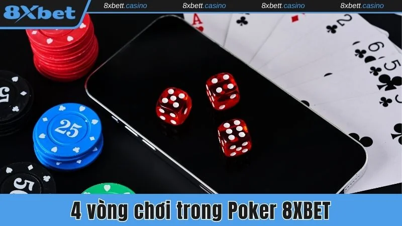 4 vòng chơi trong Poker 8xbet