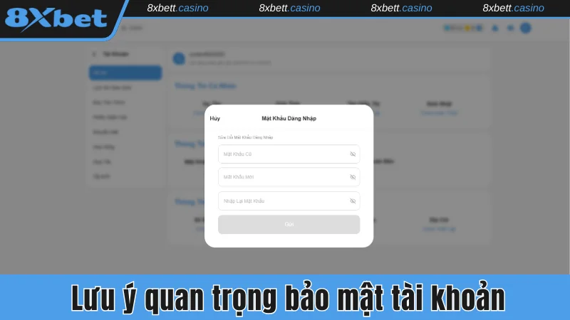 Đăng ký 8xbet và lưu ý quan trọng để bảo mật tài khoản